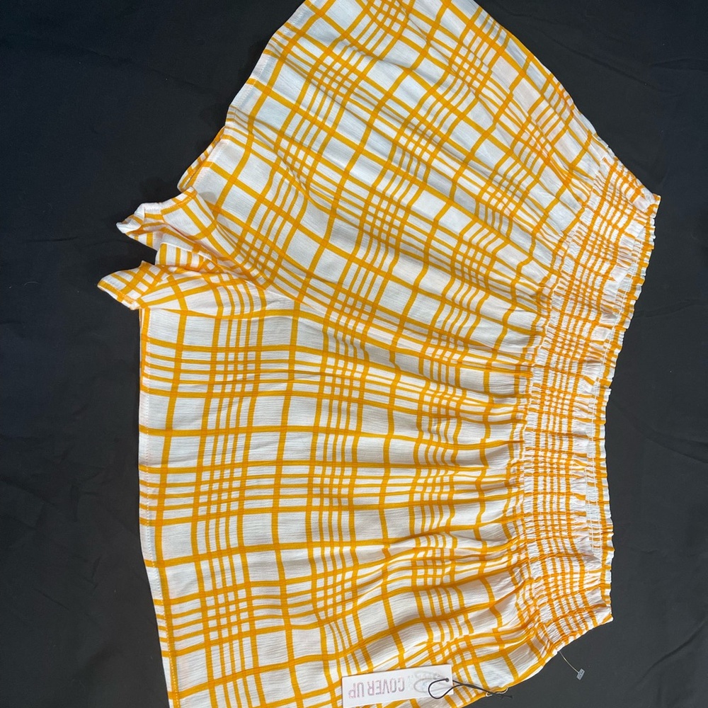 XXXL Forever 21 super cute orange and white summer short coverup. Brand NEW! - Picture 3 of 4